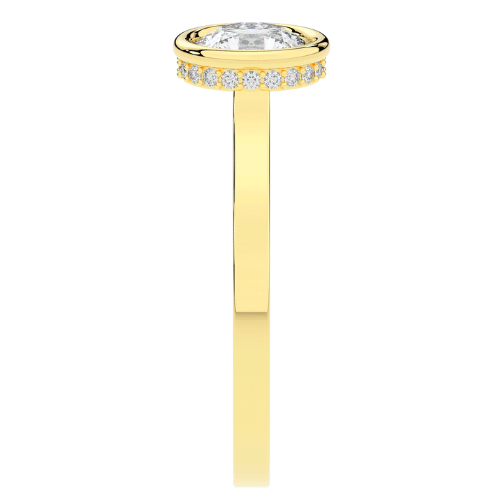 1.40CT.TW ROUND LAB DIAMOND SOLITAIRE ENGAGEMENT RING - Nazarelle