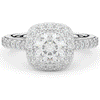 2.25CT.TW ROUND LAB DIAMOND HALO ENGAGEMENT RING - Nazarelle