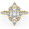 2.75CT.TW OVAL LAB DIAMOND HALO ENGAGEMENT RING - Nazarelle