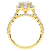 2.75CT.TW OVAL LAB DIAMOND HALO ENGAGEMENT RING - Nazarelle