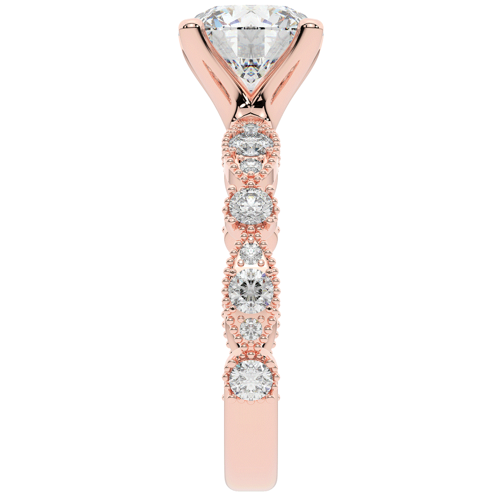 2.50CT.TW ROUND LAB DIAMOND SOLITAIRE ENGAGEMENT RING - Nazarelle