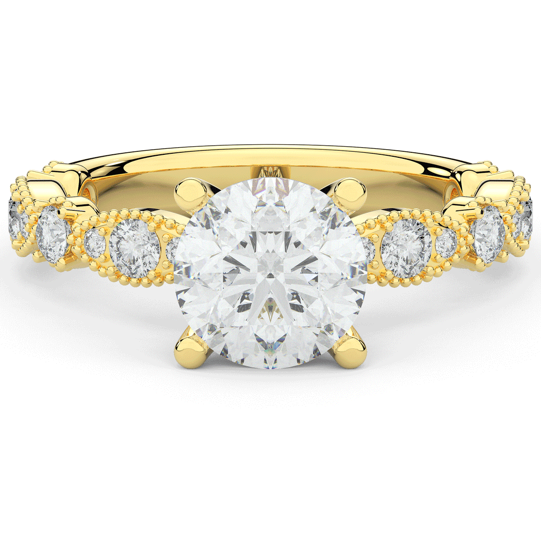 2.50CT.TW ROUND LAB DIAMOND SOLITAIRE ENGAGEMENT RING - Nazarelle