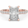 4.25CT.TW RADIANT LAB DIAMOND SOLITAIRE ENGAGEMENT RING - Nazarelle