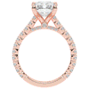 4.25CT.TW RADIANT LAB DIAMOND SOLITAIRE ENGAGEMENT RING - Nazarelle