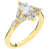 1.50CT.TW MARQUISE LAB DIAMOND ENGAGEMENT RING - Nazarelle