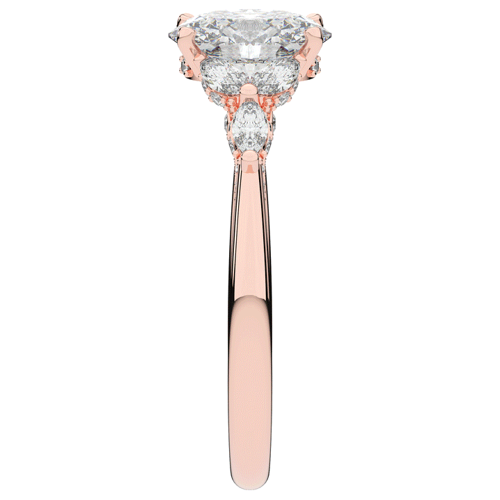 2.00CT.TW OVAL LAB DIAMOND ENGAGEMENT RING - Nazarelle