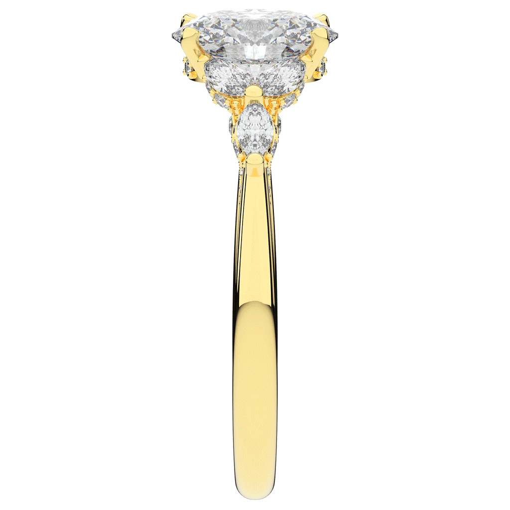 2.00CT.TW OVAL LAB DIAMOND ENGAGEMENT RING - Nazarelle