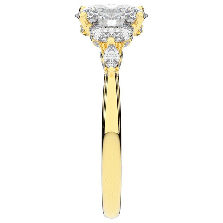 2.00CT.TW OVAL LAB DIAMOND ENGAGEMENT RING - Nazarelle