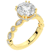 3.60CT.TW ROUND LAB DIAMOND SOLITAIRE ENGAGEMENT RING - Nazarelle