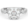 3.60CT.TW ROUND LAB DIAMOND SOLITAIRE ENGAGEMENT RING - Nazarelle