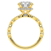 3.60CT.TW ROUND LAB DIAMOND SOLITAIRE ENGAGEMENT RING - Nazarelle