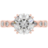 3.60CT.TW ROUND LAB DIAMOND SOLITAIRE ENGAGEMENT RING - Nazarelle