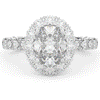 3.40CT.TW OVAL LAB DIAMOND HALO ENGAGEMENT RING - Nazarelle