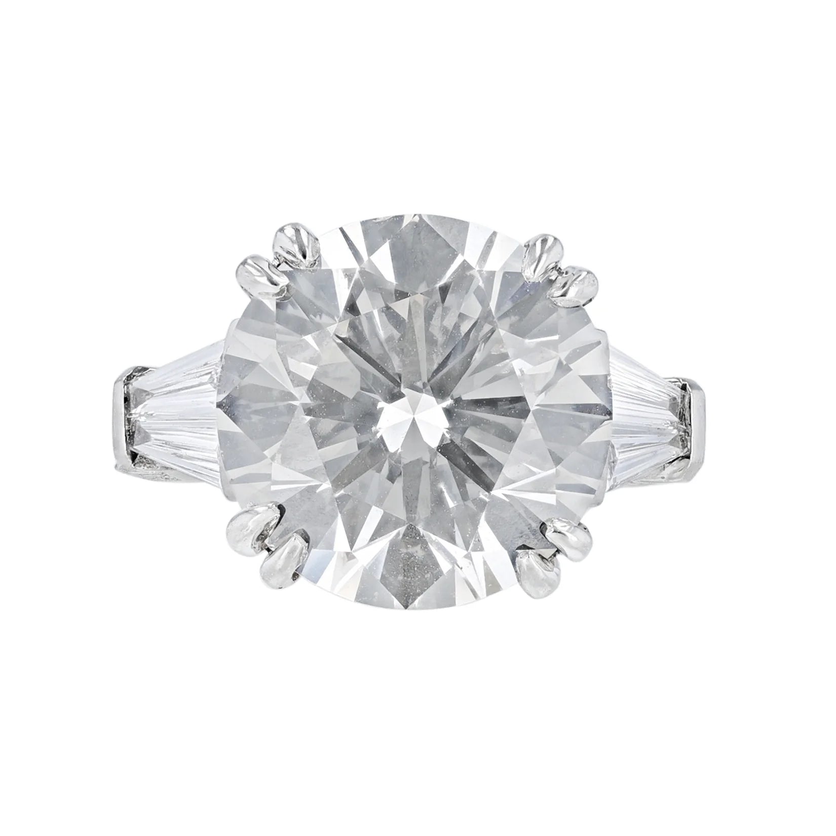 1 Carat Lab Grown Round Diamond Engagement Ring