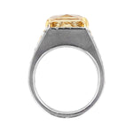 14K White and Yellow Gold Scapolite and Diamond Ring - Nazarelle