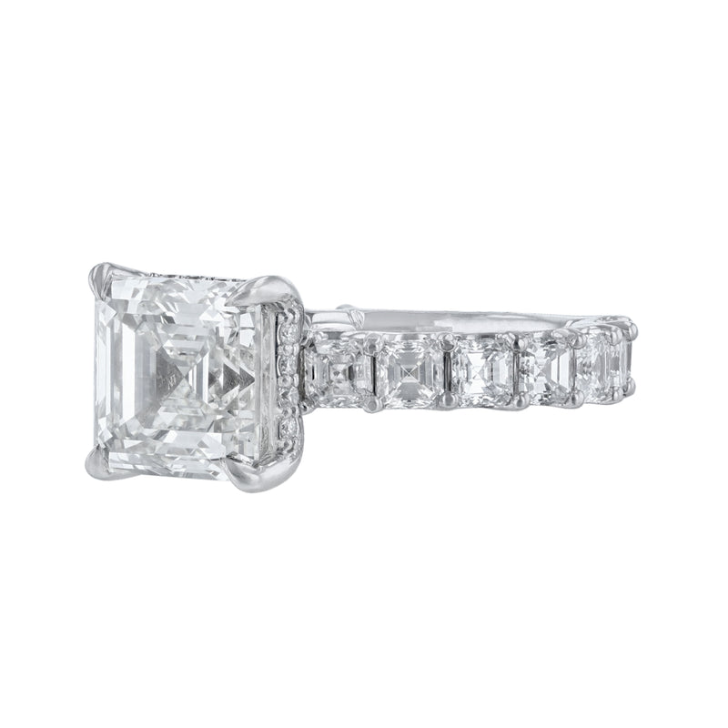 Ascher Cut Diamond Engagement Ring, 7.96ct. - Nazarelle