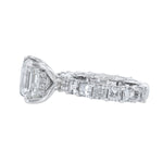 Ascher Cut Diamond Engagement Ring, 7.96ct. - Nazarelle