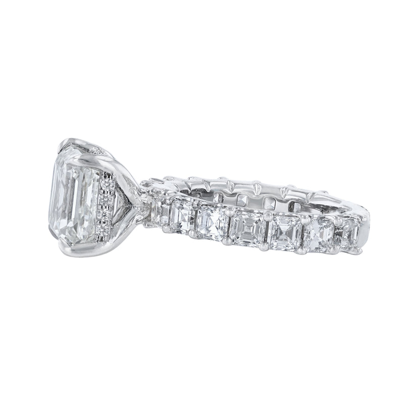 Ascher Cut Diamond Engagement Ring, 7.96ct. - Nazarelle