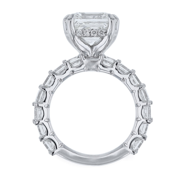 Ascher Cut Diamond Engagement Ring, 7.96ct. - Nazarelle
