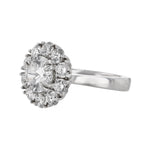 Solitaire Round Diamond Halo Ring, 0.92ct. - Nazarelle