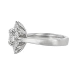 Solitaire Round Diamond Halo Ring, 0.92ct. - Nazarelle
