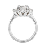 Solitaire Round Diamond Halo Ring, 0.92ct. - Nazarelle