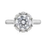 Marquise Diamond Round Halo Ring, 0.42ct. - Nazarelle