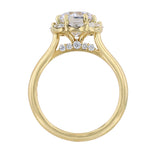 Marquise Diamond Round Halo Ring, 0.42ct. - Nazarelle