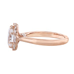 Marquise Diamond Oval Halo Ring, 1.43ct. - Nazarelle