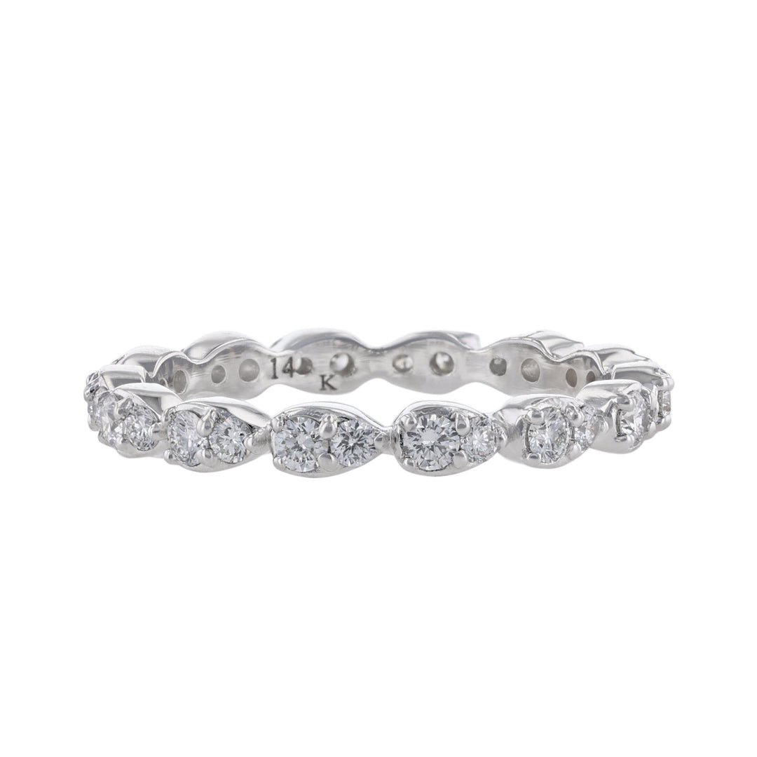 Pear Bezel Diamond Eternity Band, 0.65ct. - Nazarelle