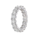 Asscher Cut Diamond Eternity Band, 4.28ct. - Nazarelle