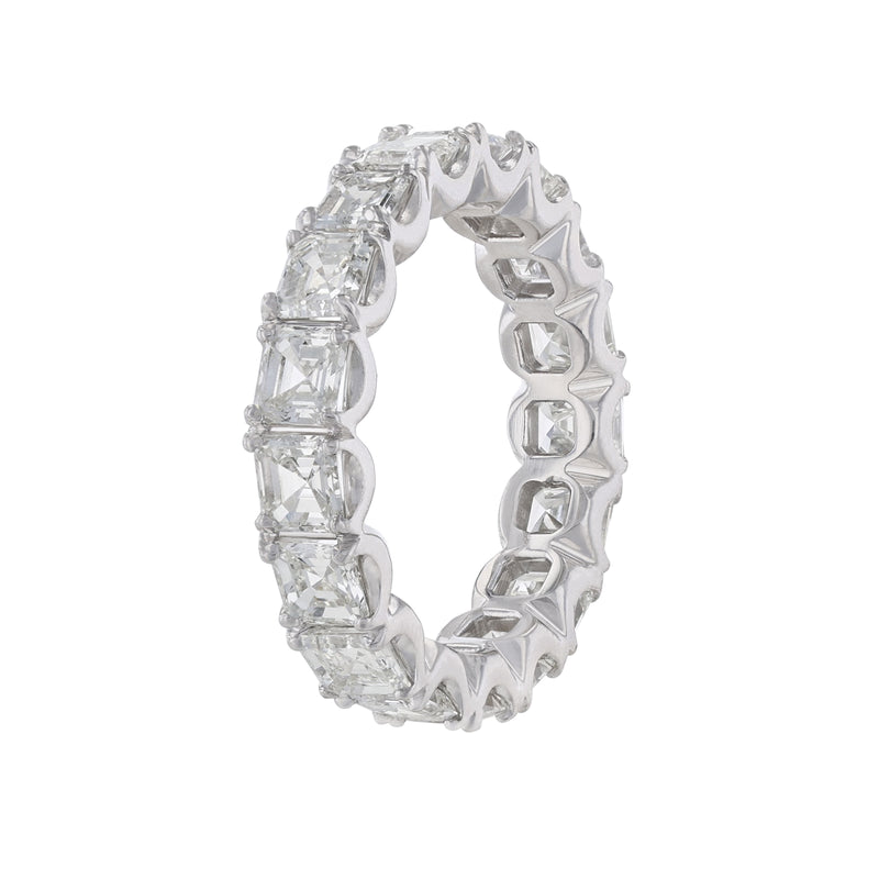 Asscher Cut Diamond Eternity Band, 4.28ct. - Nazarelle