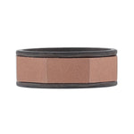 Men's 14K Rose and Black Gold Band - Nazarelle