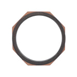 Men's 14K Rose and Black Gold Band - Nazarelle