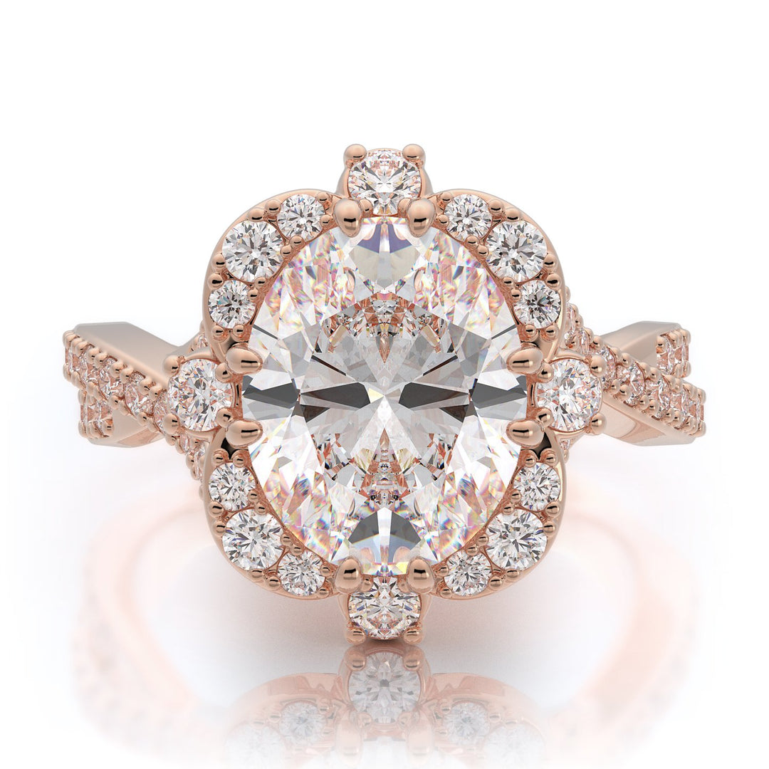 Nazarelle Charmed Diamond Engagement Ring Setting - Nazarelle