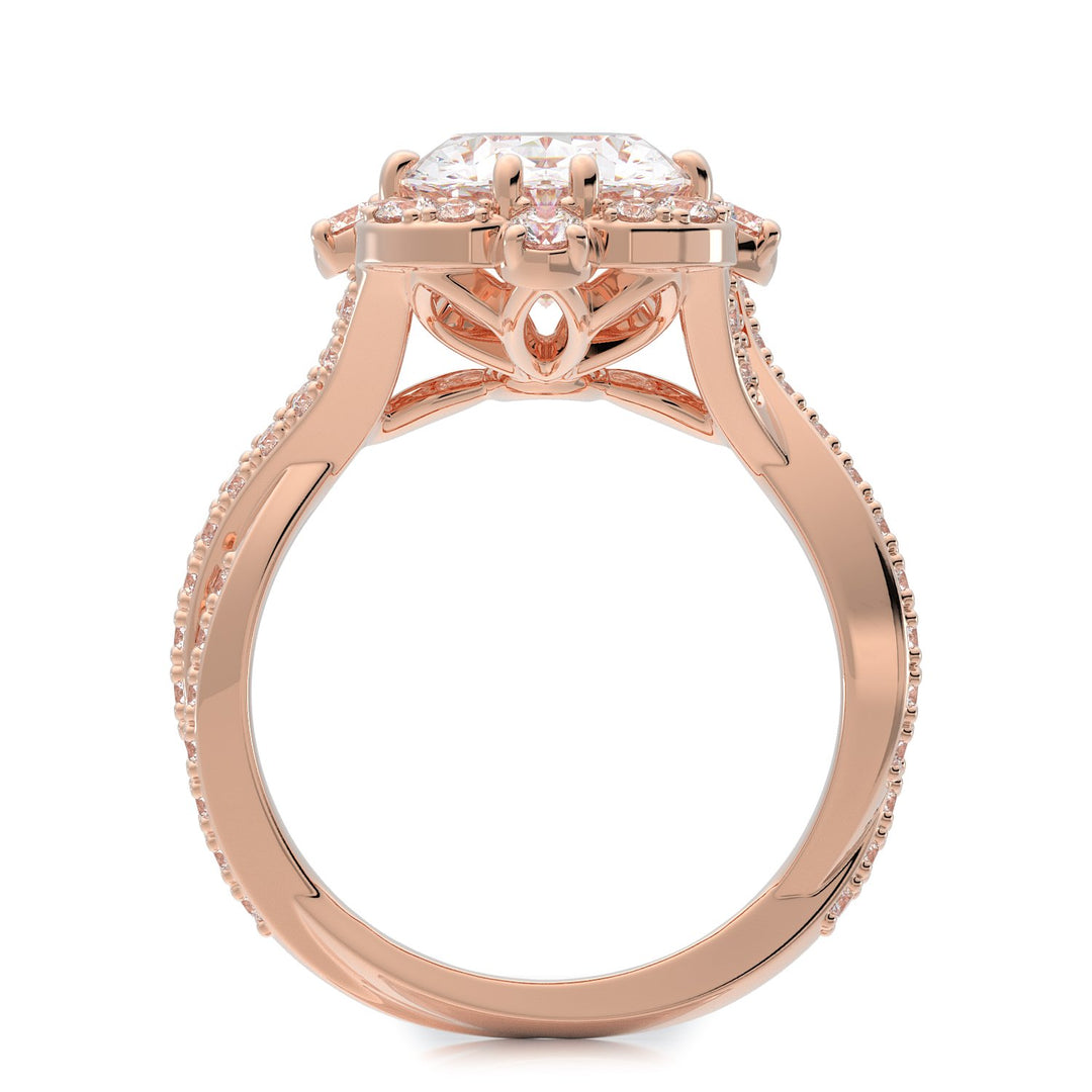 Nazarelle Charmed Diamond Engagement Ring Setting - Nazarelle