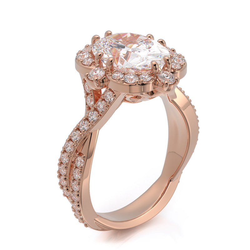 Nazarelle Charmed Diamond Engagement Ring Setting - Nazarelle