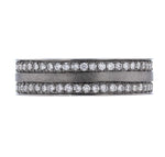 Men's 14K Black Gold Diamond Band - Nazarelle