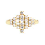 18K Yellow Gold Diamond Ring - Nazarelle
