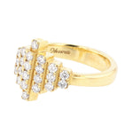 18K Yellow Gold Diamond Ring - Nazarelle